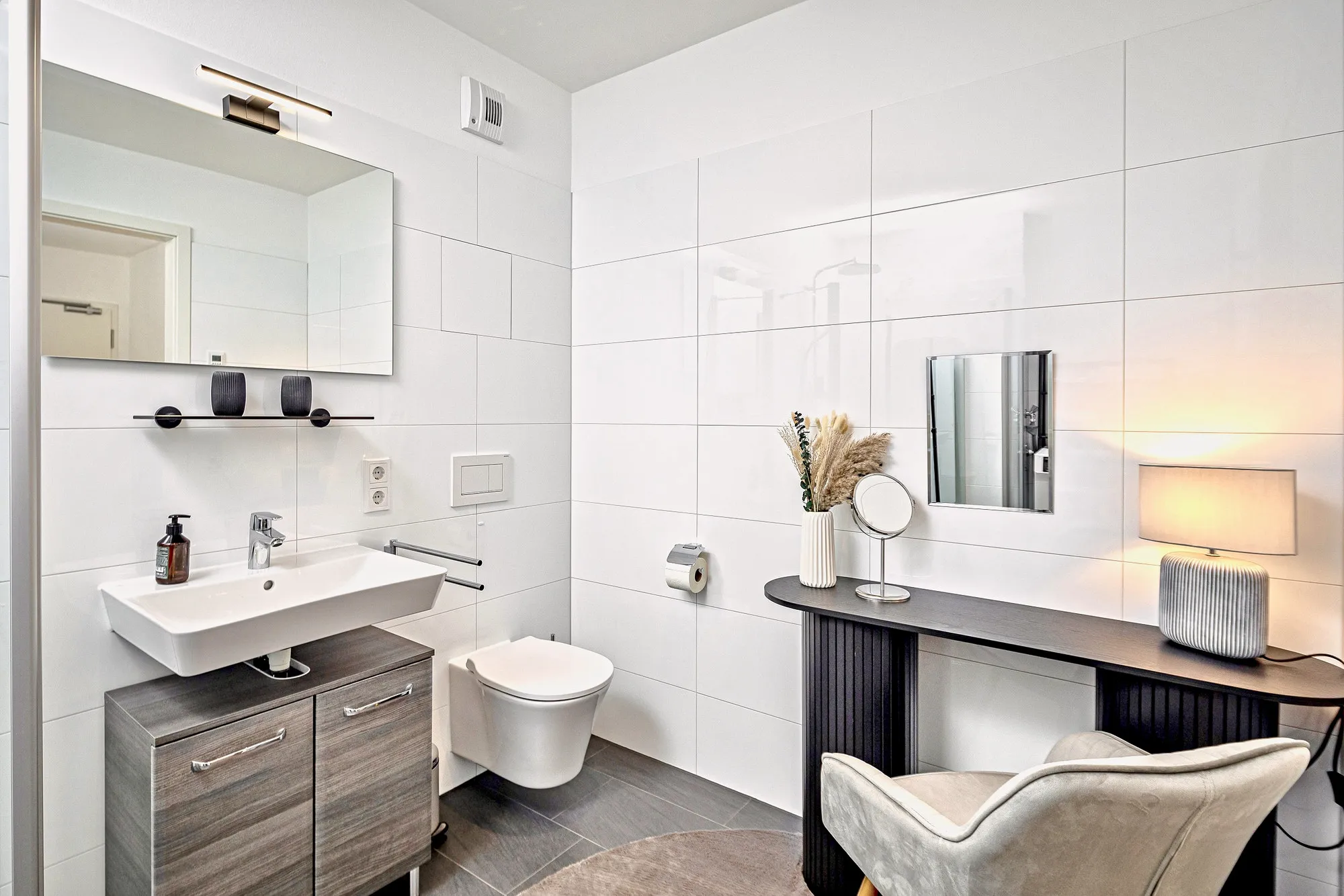 Badezimmer im Boutique-Apartment Art Déco in Dresden