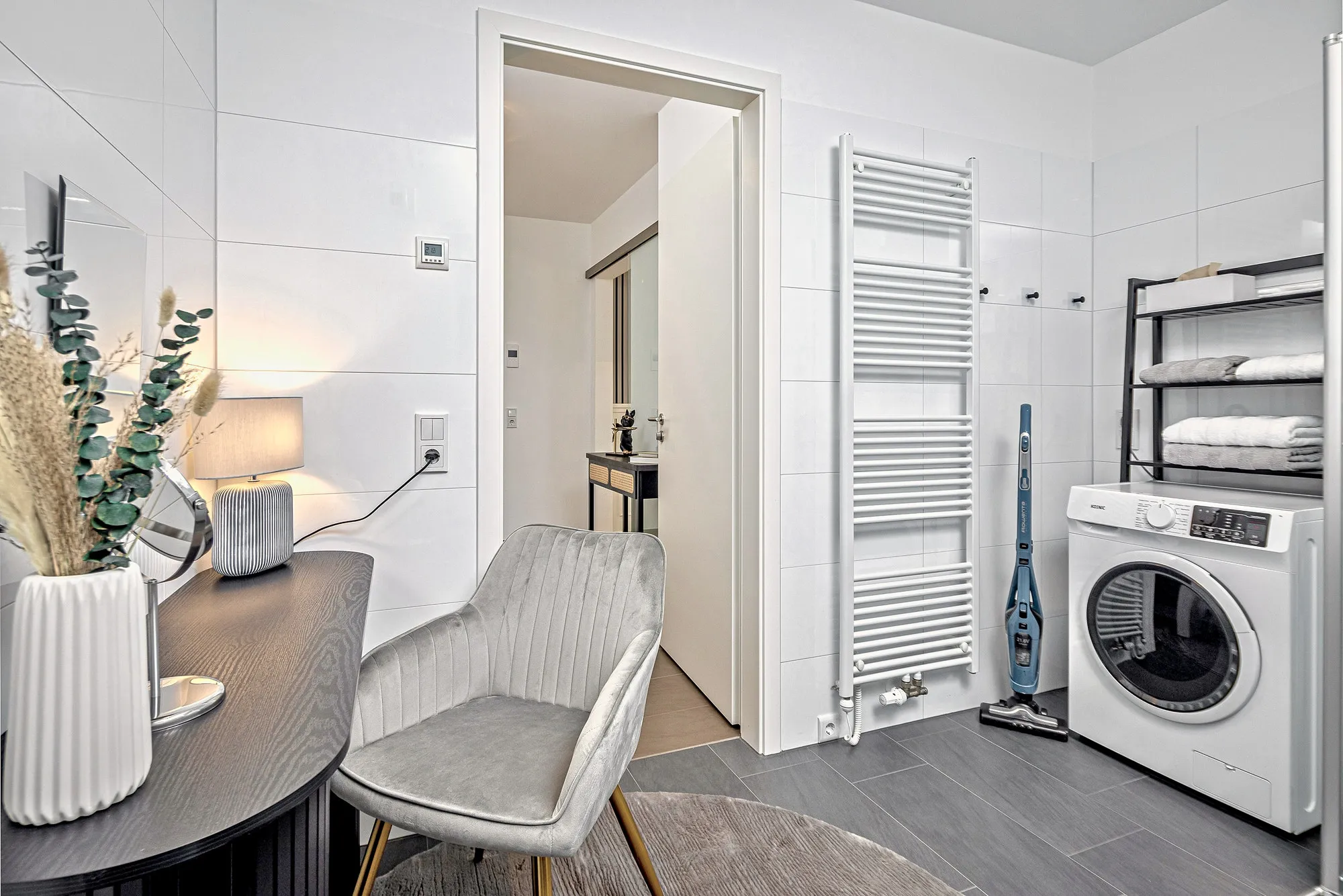 Badezimmer im Boutique-Apartment Art Déco in Dresden