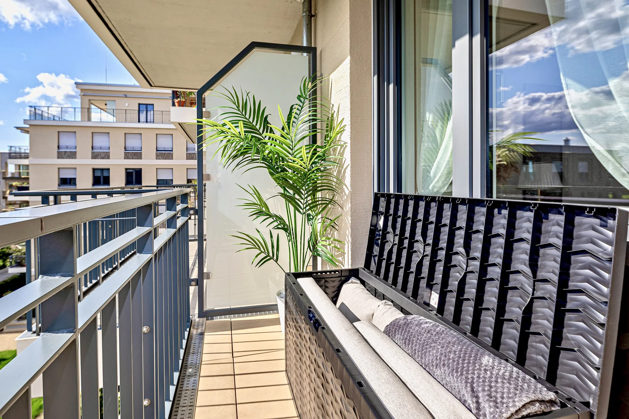 Balkon im Boutique-Apartment Art Déco in Dresden