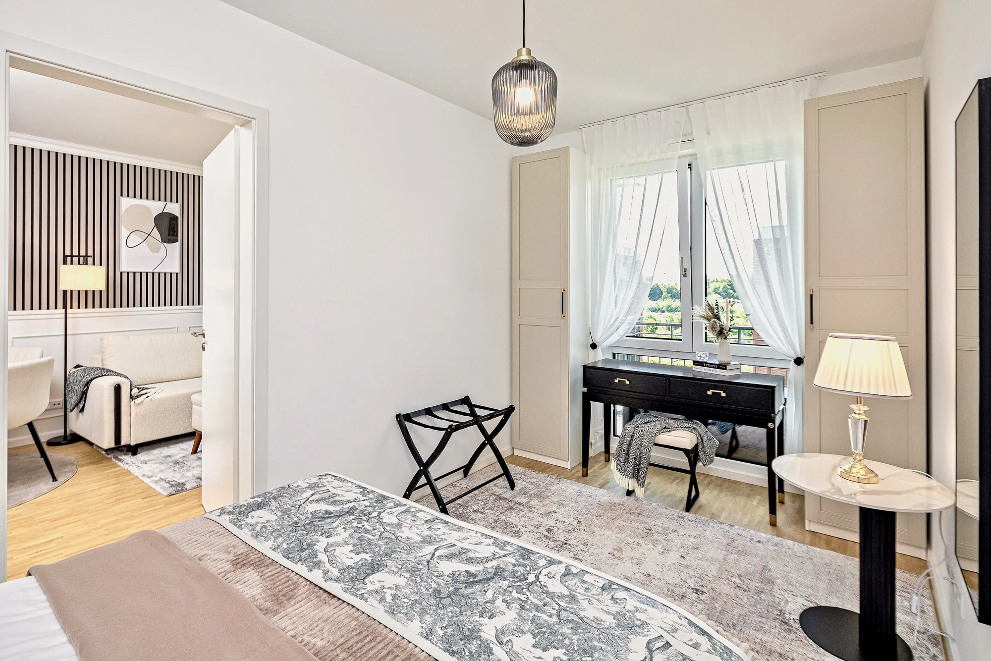 Schlafzimmer im Boutique-Apartment Art Déco in Dresden