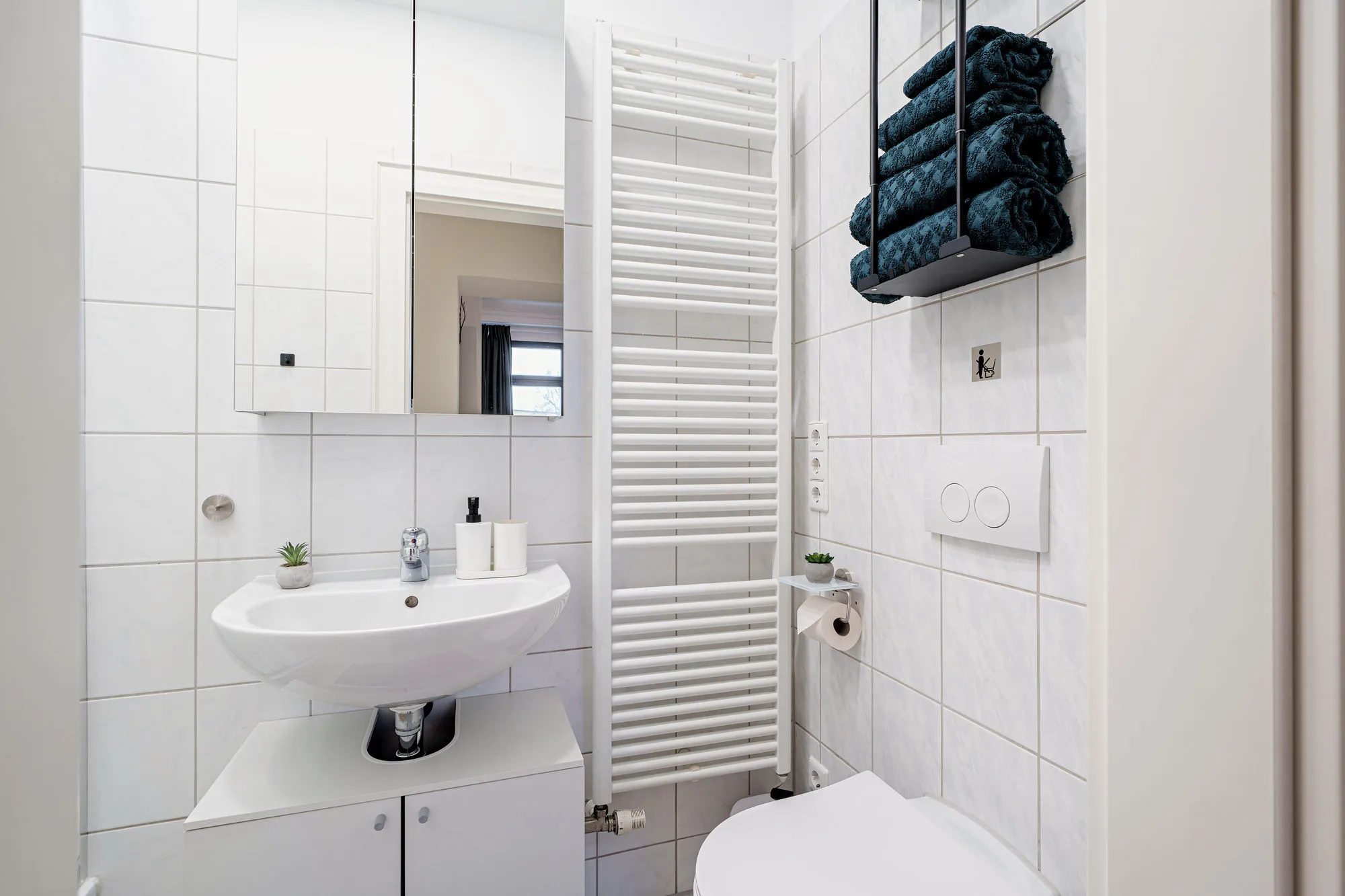 Badezimmer im Boutique-Apartment Green I in Dresden