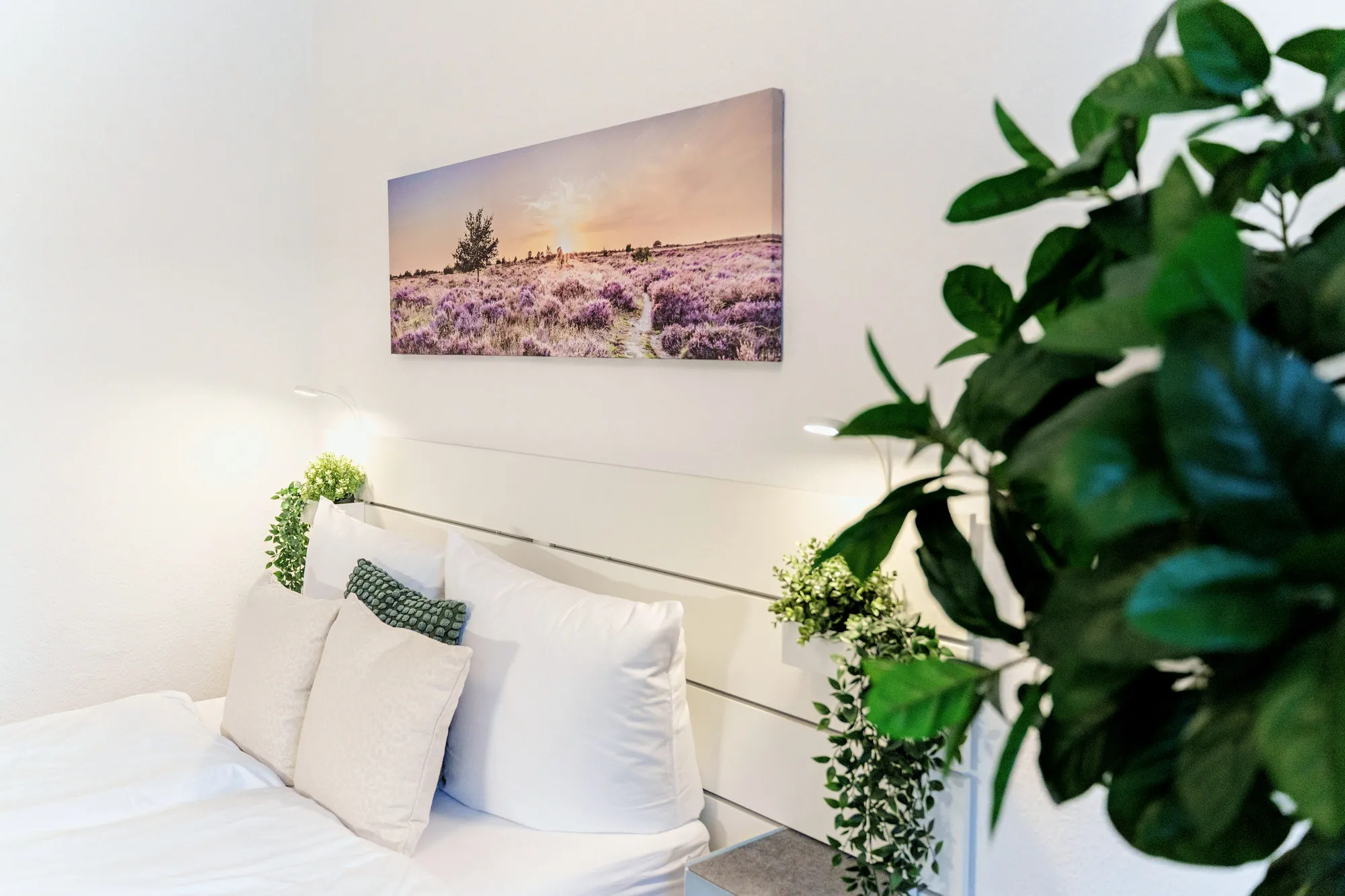 Schlafzimmer im Boutique-Apartment Green I in Dresden