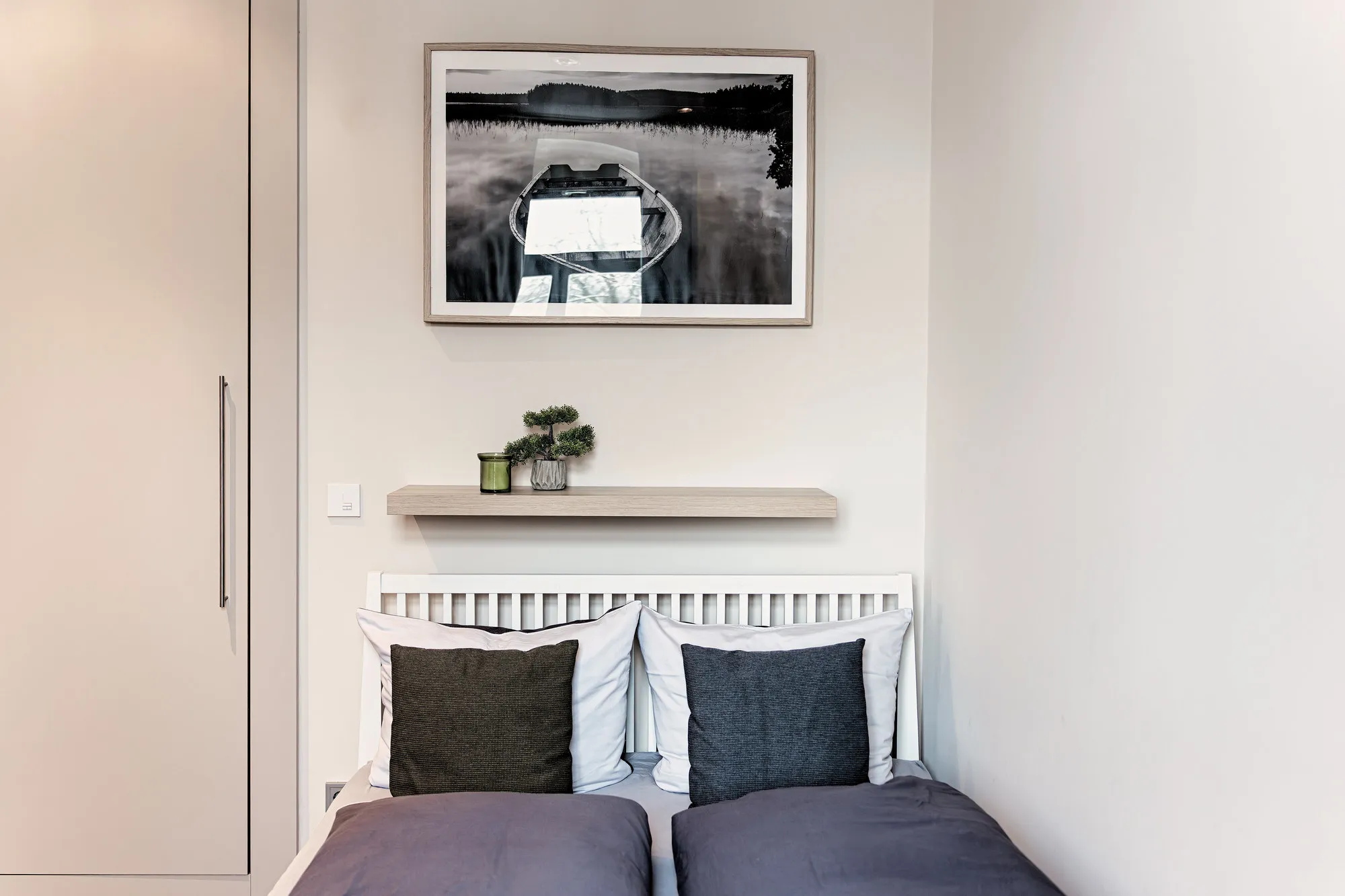 Schlafzimmer im Boutique-Apartment Green II in Dresden