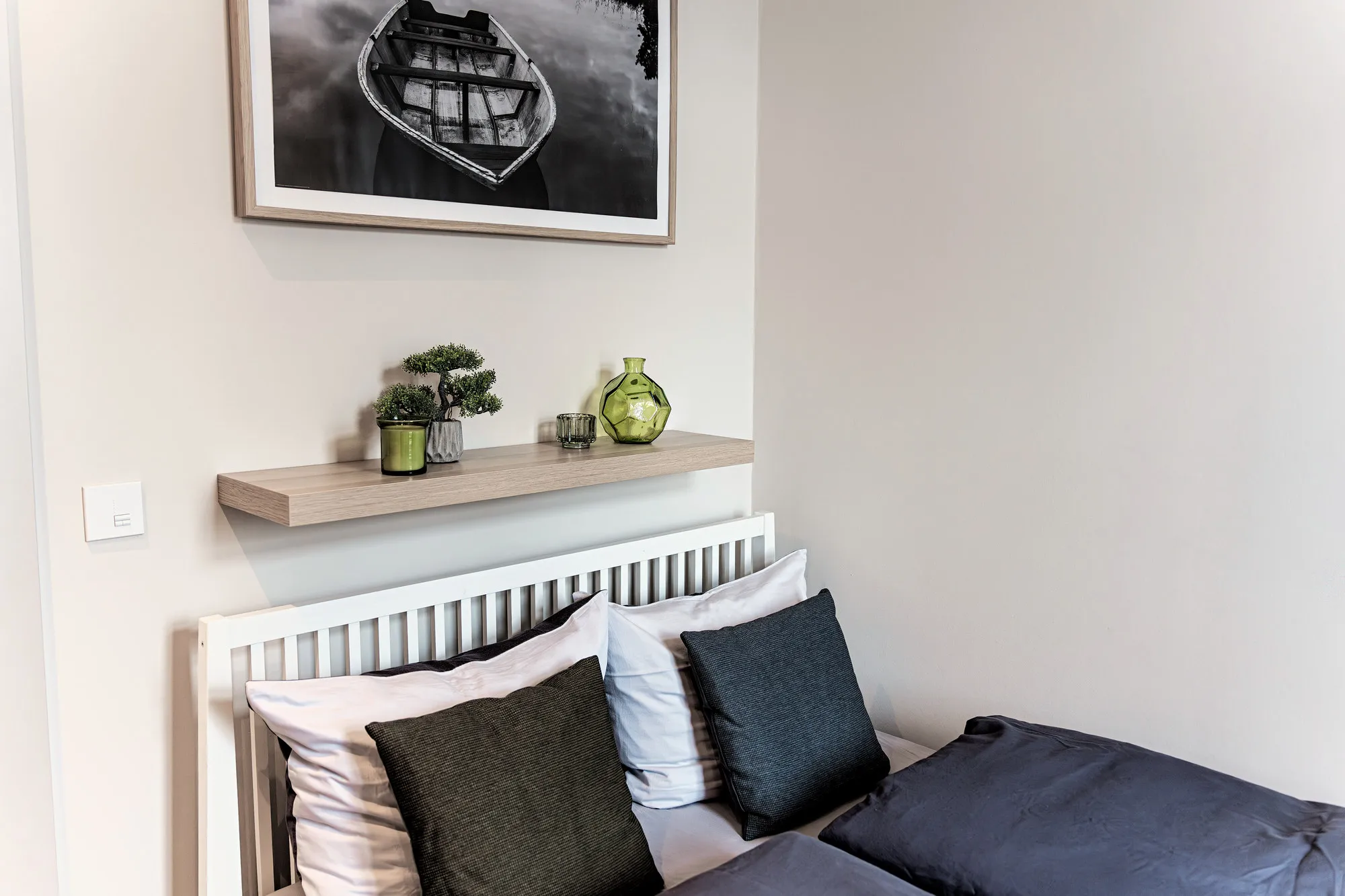 Schlafzimmer im Boutique-Apartment Green II in Dresden