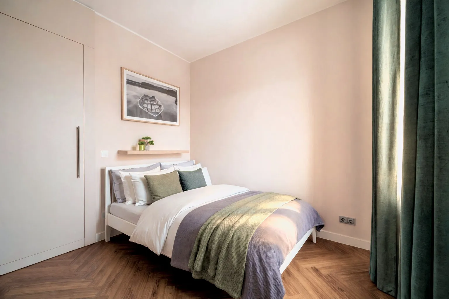 Schlafzimmer im Boutique-Apartment Green II in Dresden