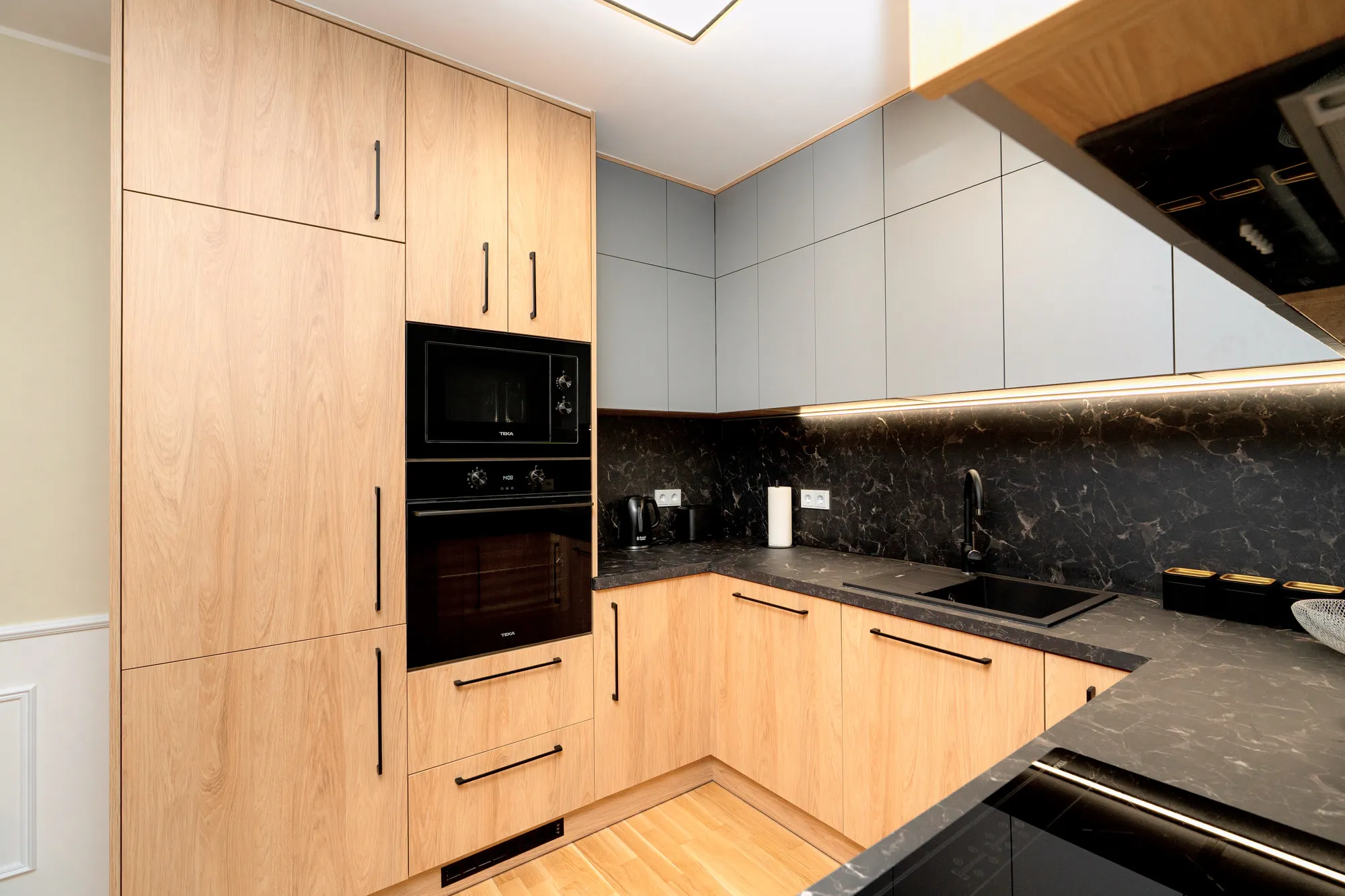 Küche im Boutique-Apartment Marina Garden in Dresden