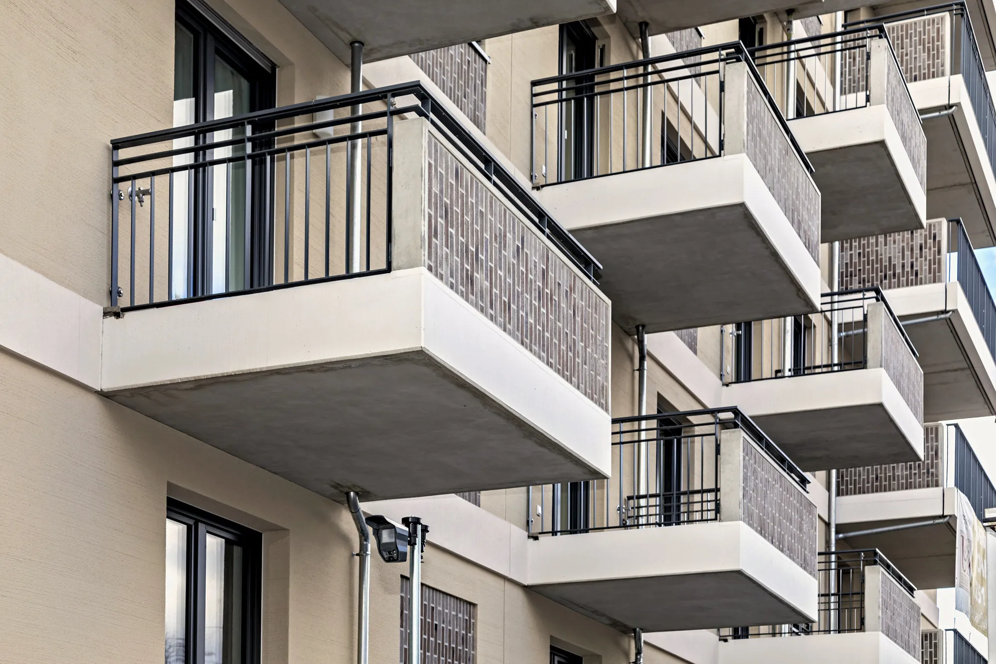 Balkon im Boutique-Apartment Stadtquartier in Dresden