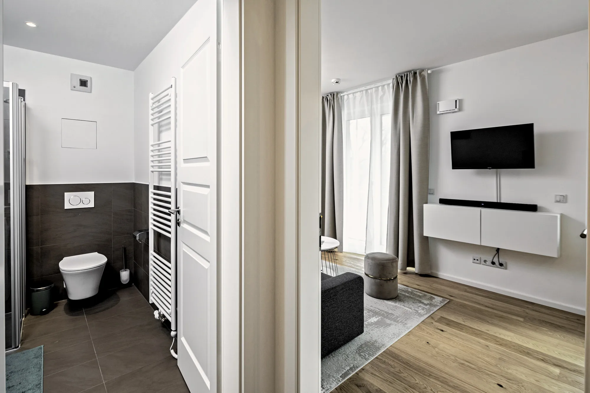 Flur im Boutique-Apartment Stadtquartier in Dresden