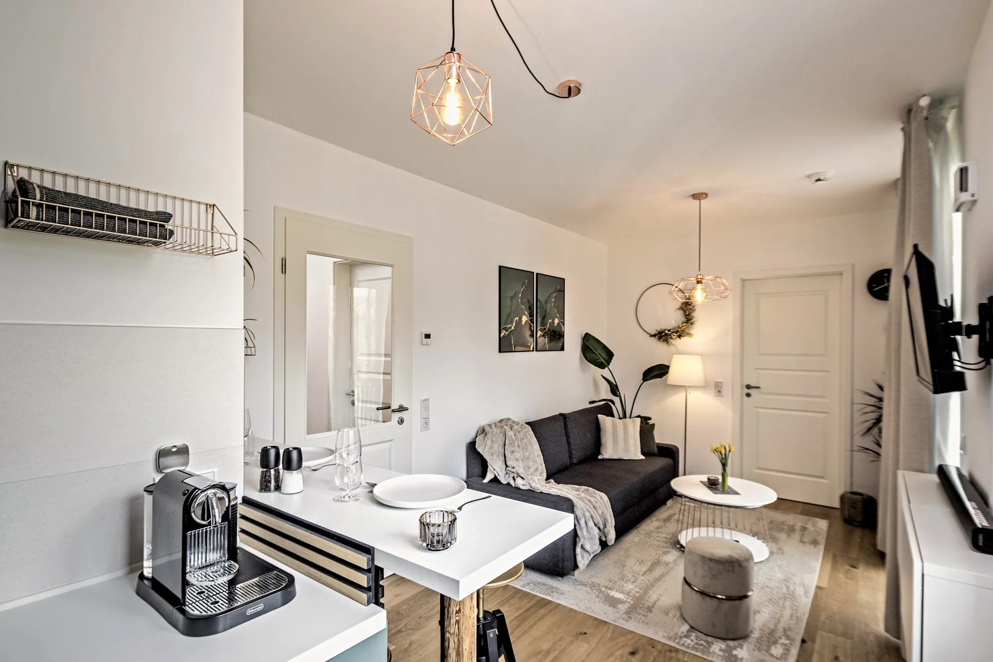 Küche im Boutique-Apartment Stadtquartier in Dresden